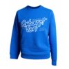 Sweat col rond bleu