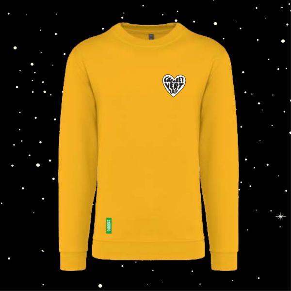 Sweat Col Rond Jaune 2026