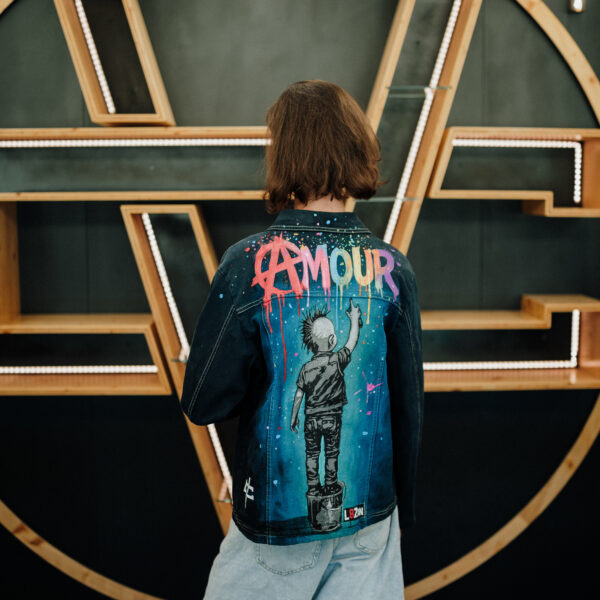 Veste en jean upcyclée - Cabaret Vert x L8zon